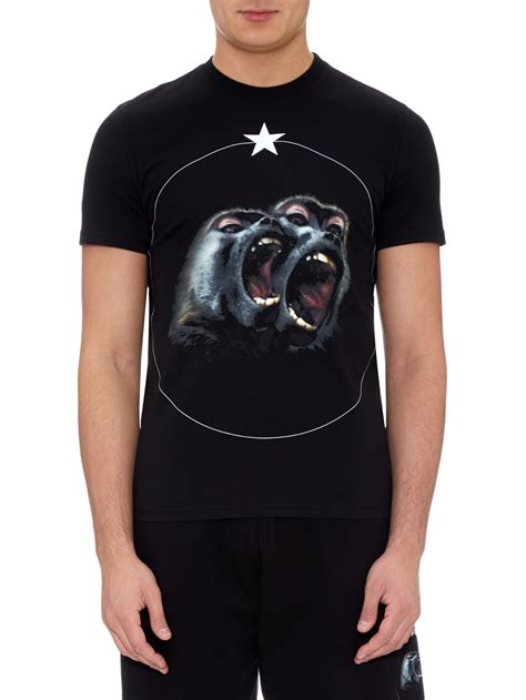 givenchy t shirt screaming monkey|GIVENCHY Givenchy Screaming Monkeys T.